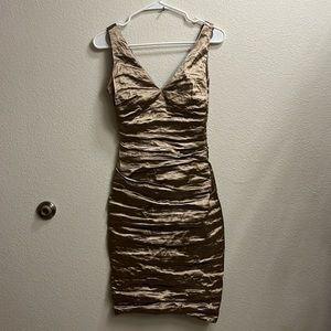Nicole Miller Metallic Cocktail Dress
